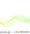 Energetic abstract wave of gradient lines in lime and yellow colors along the bottom. Eps 10 132385893