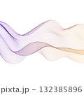 Intertwining abstract waves of purple and orange gradient form an elegant modern background. Eps 10 132385896