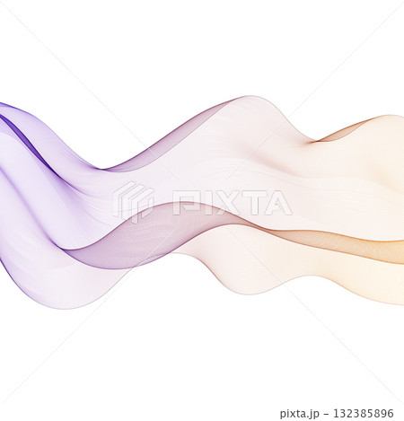 Intertwining abstract waves of purple and orange gradient form an elegant modern background. Eps 10 132385896