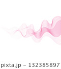 Elegant abstract pink wavy gradient design dynamically flowing across the space. Eps 10 132385897