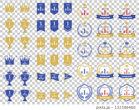 Ranking simple icon set Ranking simple icon set 132386460