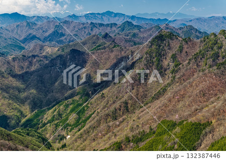早春の両神山・八丁尾根から見る御座山と八ヶ岳連峰 早春の両神山・八丁尾根から見る御座山と八ヶ岳連峰 132387446