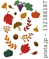 秋の収穫いろいろ素材集 132388187