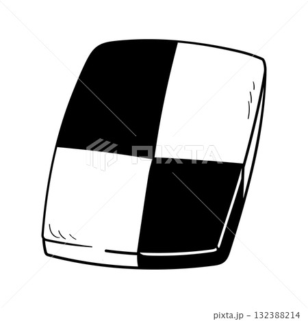 手描きクッキーの線画イラスト 132388214