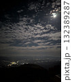 佐渡島から見た月と夜景 132389287