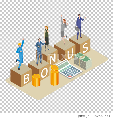 人們享受獎金 132389674