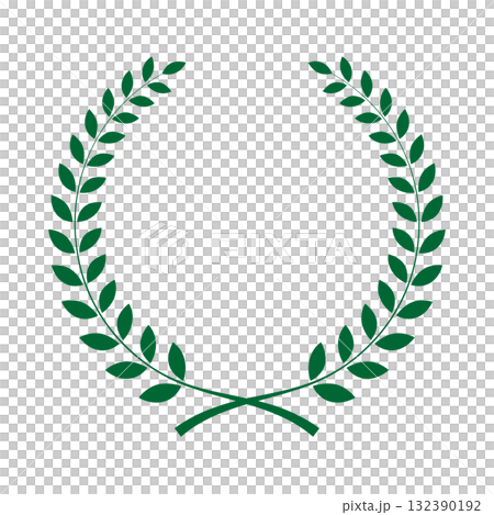 Laurel frame illustration, simple laurel wreath, dark green, dark vector png 132390192