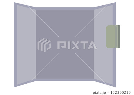 遠赤外線パネルヒーター 省エネ・静音タイプのシンプルデザイン家電イラスト 132390219