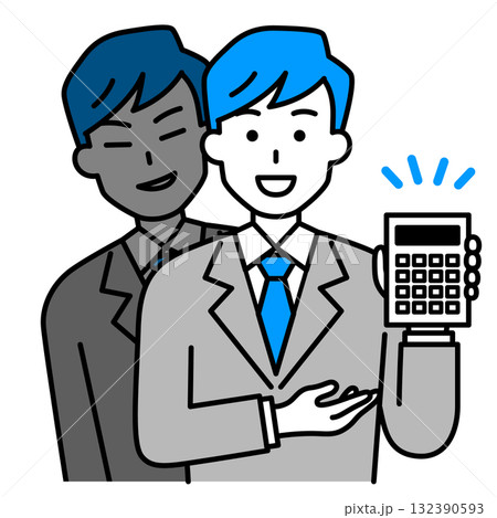 悪徳業者のスーツの男性 悪徳業者のスーツの男性 132390593