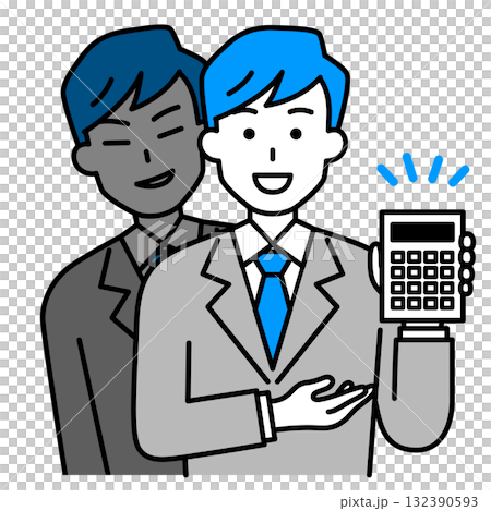 悪徳業者のスーツの男性 悪徳業者のスーツの男性 132390593