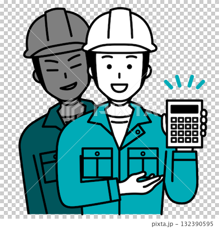 A male worker from an unscrupulous company 132390595