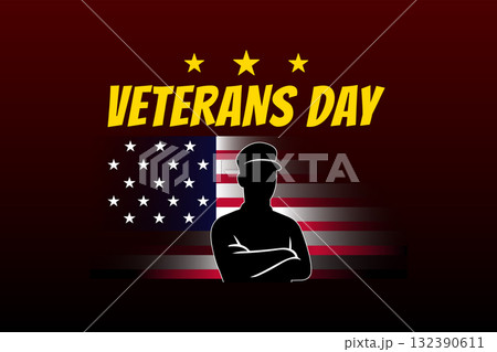 veterans day salute to brave heroes illustration veterans day salute to brave heroes illustration 132390611