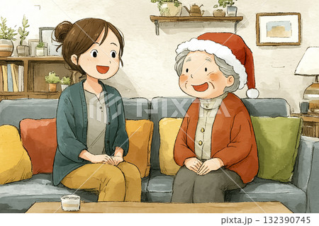 美優シリーズ：老人ホームのクリスマスイベント 132390745