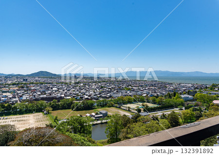 彦根城天守からの風景 彦根城天守からの風景 132391892
