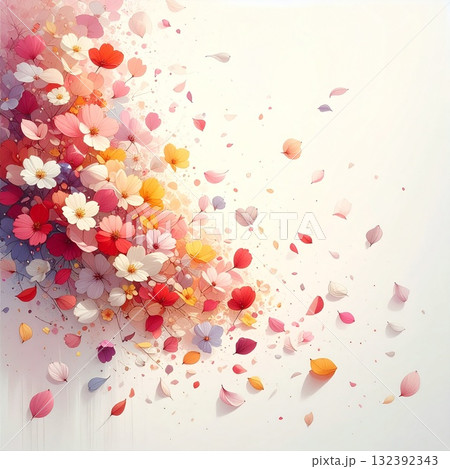 【AI生成画像】イラスト 花びらの舞 素材 【AI生成画像】イラスト 花びらの舞 素材 132392343