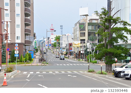 北海道北見市の街風景 132393446