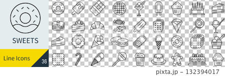 Sweets icon set 132394017