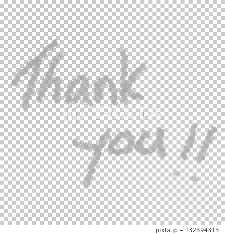 可愛い手書きのthank you サンキュー 132394313