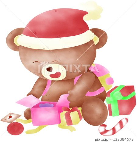 Cute bear christmas 132394575