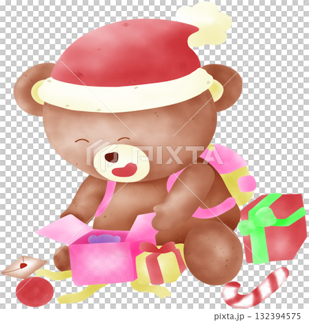 Cute bear christmas 132394575