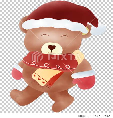 Christmas animal bear cute character Christmas animal bear cute character 132394632