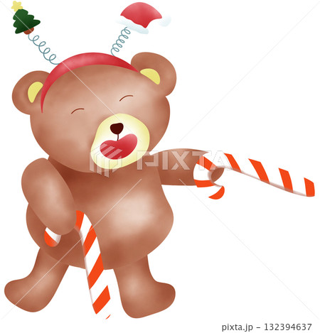 Christmas animal bear cute character Christmas animal bear cute character 132394637