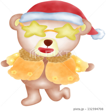 Cute Christmas Bear Cute Christmas Bear 132394708