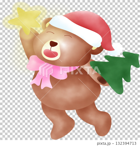 Cute Christmas Bear  Cute Christmas Bear  132394713