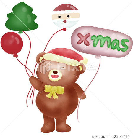 Cute Christmas Bear Cute Christmas Bear 132394714