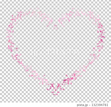 Heart frame, frame, heart pattern, Valentine's Day 132394781