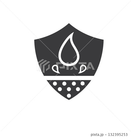water resistance or water proof icon vector concept design template 132395253