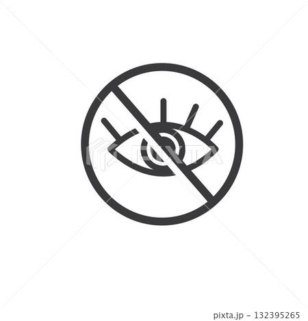 invisible icon vector element design template invisible icon vector element design template 132395265
