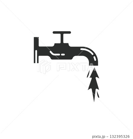 water flow from faucet icon vector concept design template water flow from faucet icon vector concept design template 132395326