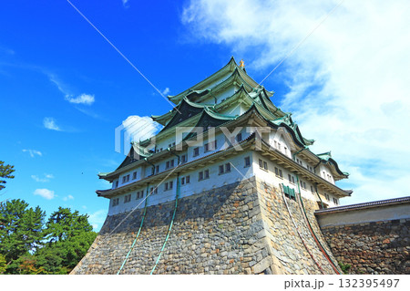 愛知県名古屋市、名古屋城の風景 132395497