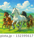 「草原を駆ける馬の親子たち」 「自然の中を並んで走る親子の馬」 「絆を感じる馬の群れ」 「草原を駆ける馬の親子たち」 「自然の中を並んで走る親子の馬」 「絆を感じる馬の群れ」 132395617