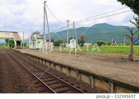JR北海道石北本線遠軽駅から白滝駅間の風景(2023年夏) JR北海道石北本線遠軽駅から白滝駅間の風景(2023年夏) 132395637