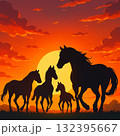 「夕焼けに染まる親子の馬」 「黄昏の草原に佇む馬の親子」 「絆を感じる夕暮れのシルエット」 「夕焼けに染まる親子の馬」 「黄昏の草原に佇む馬の親子」 「絆を感じる夕暮れのシルエット」 132395667
