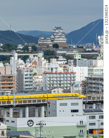 姫路城とドクターイエロー 姫路城とドクターイエロー 132396814