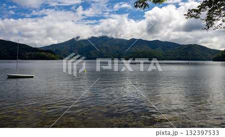 信州　野尻湖の夏　　長野県信濃町　日本 132397533