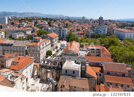 Split Croatia old town cityscape and Diocletian's Palace 132397635