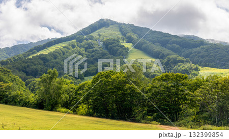 信州の夏　斑尾山がある風景 132399854