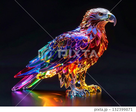 レインボークリスタル製のイーグル 132399871
