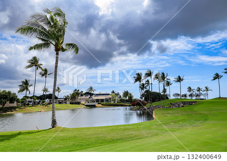 ハワイ（オアフ島）の休日（ゴルフライフ）カポレイNO9 132400649