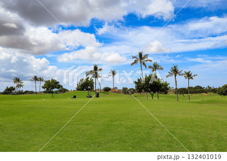 ハワイ（オアフ島）の休日（ゴルフライフ）カポレイNO8 132401019