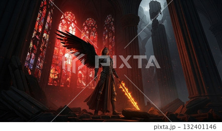 片翼の女騎士 132401146