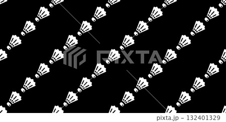 Badminton Seamless pattern shuttlecock racket striped vector sport cartoon doodle wrapping paper tile background scarf isolated wallpaper illustration graphic 132401329