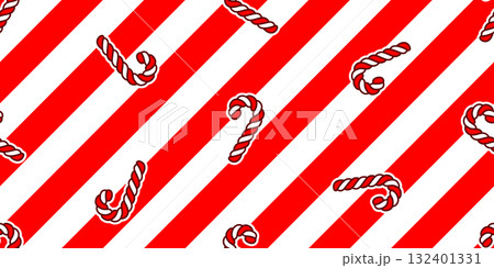 candy cane seamless pattern Christmas cartoon vector red striped rope scarf isolated tile background repeat wallpaper gift wrapping paper doodle illustration design candy cane seamless pattern Christmas cartoon vector red striped rope scarf isolated tile background repeat wallpaper gift wrapping paper doodle illustration design 132401331