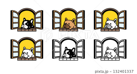 dog vector french bulldog window cartoon character icon puppy pet doodle symbol illustration isolated design dog vector french bulldog window cartoon character icon puppy pet doodle symbol illustration isolated design 132401337
