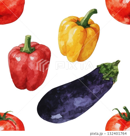 peach fruit pattern on white background 132401764