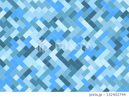 背景 タイル 四角形のジグザグ模様 同系色 132402744